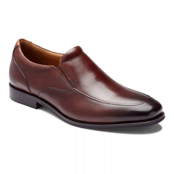 Vionic Dress Shoes Ireland - Sullivan Slip on Brown - Mens Shoes In Store | XAFQU-3278